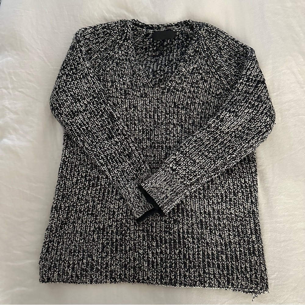 Rag and bone marled v neck sweater P or XS